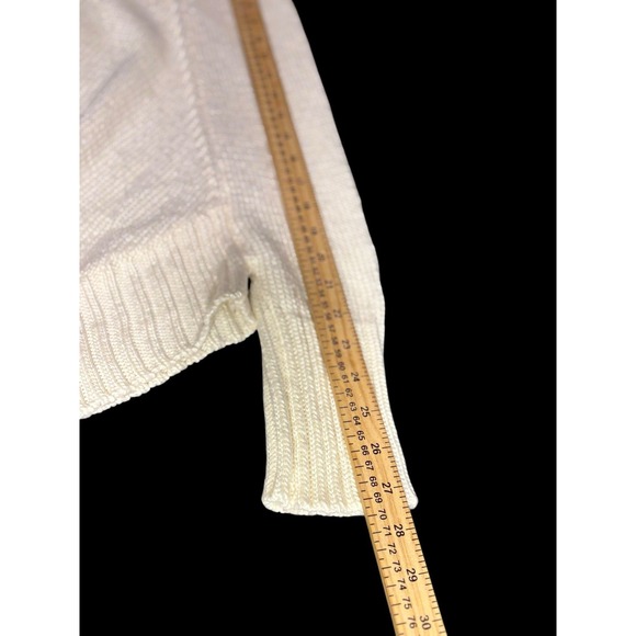 Michael Kors Ivory Sweater Poncho Cape Oversized Full Zip Toggle Closure Sz S - Picture 11 of 15